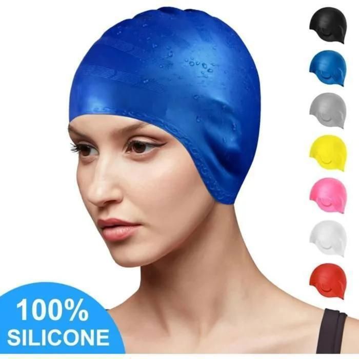 Bonnet de natation unisexe pour protéger les cheveux(Couleur aléatoire)