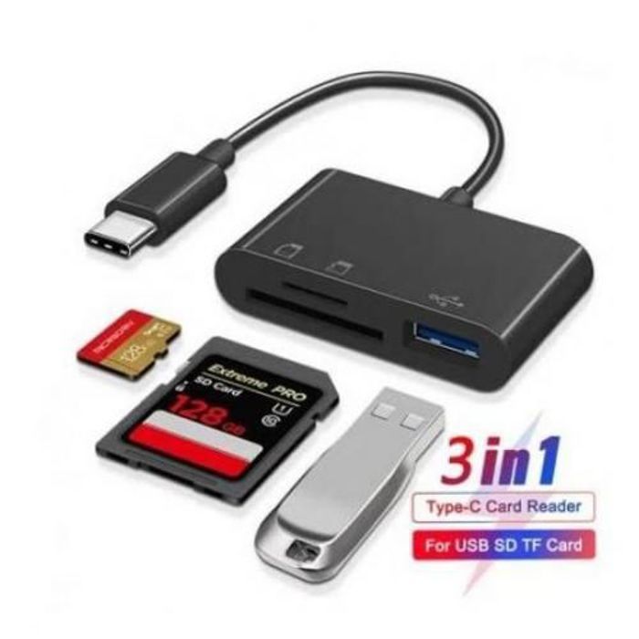 Adaptateur de Carte Mémoire - V-8 - USB-C - 3 Ports - 104 M/s - 2 To
