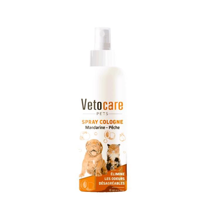 Vetocare pets spray Cologne mandarine pêche 200ml