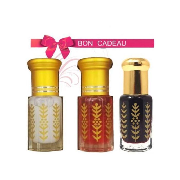 coffret  Musc Tahara+ Musc Al arouss+ Musc noir cadeau De femme