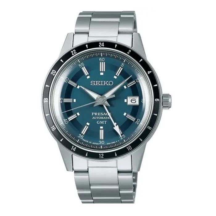 Montre - SEIKO - Présage - Automatique - Cadran bleu - Bracelet acier inoxydable