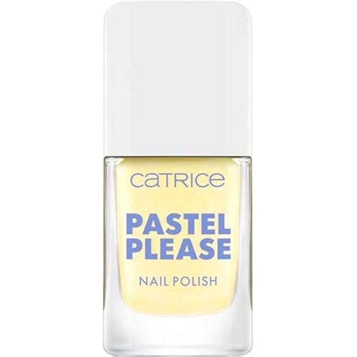 Catrice Pastel Please Vernis à ongles n° 030, jaune, durable, hautement pigmenté, scintillant, couleur intense, sans acétone,