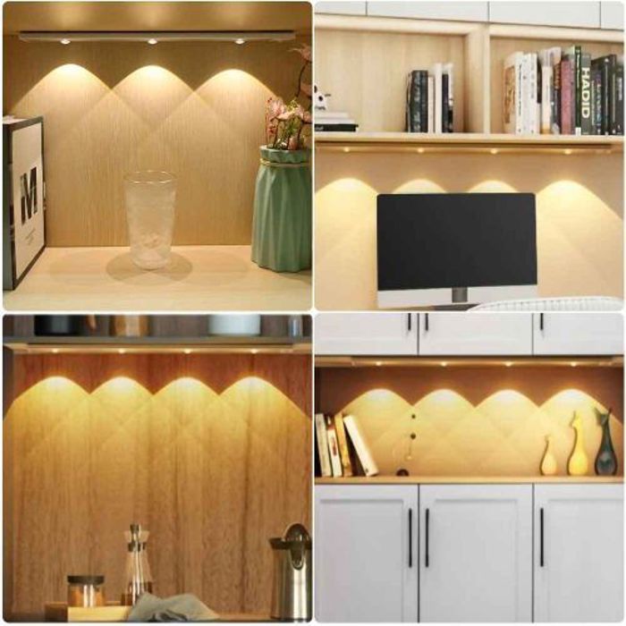 Lumière d'Armoire - Non spécifié - 2pcs - LED - 3 Températures de lumière - Installation magnétique