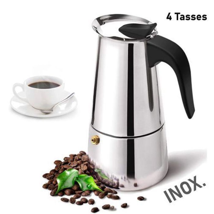 Espresso maker 4 Tasses ,Cafetière italienne Moka Pot à café expresso