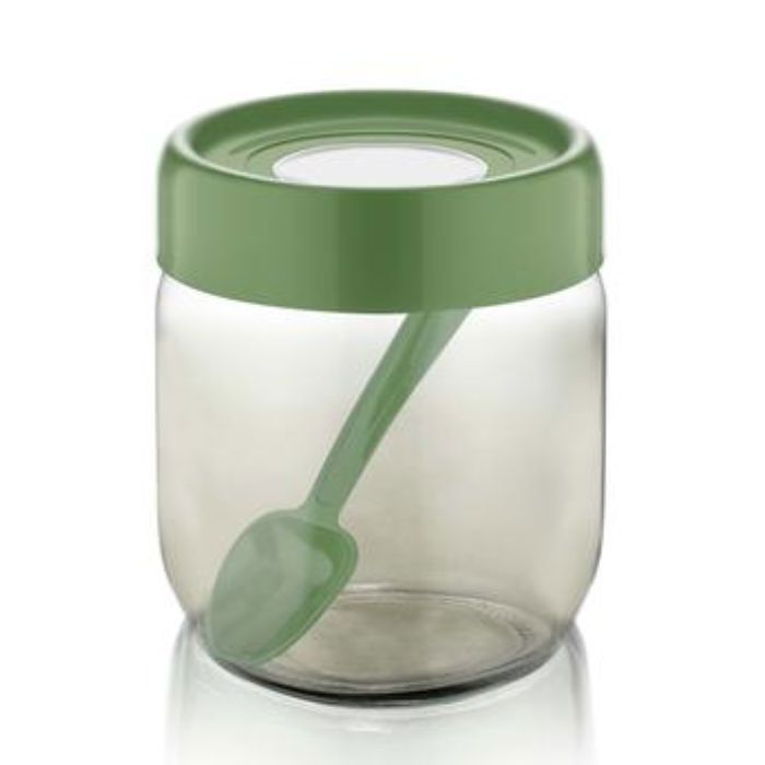 Pot en verre arc-en-ciel 425cc vert C-00421