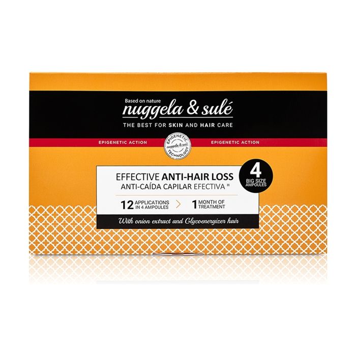 Ampoules anti-chute - Nuggela & Sulé - 4 unités - 10 ml chacune - Renforce les cheveux - Volume accru