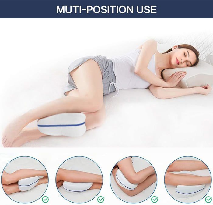 Leg Coussin orthopédique pour jambes, genoux, support dorsal à mémoire de forme