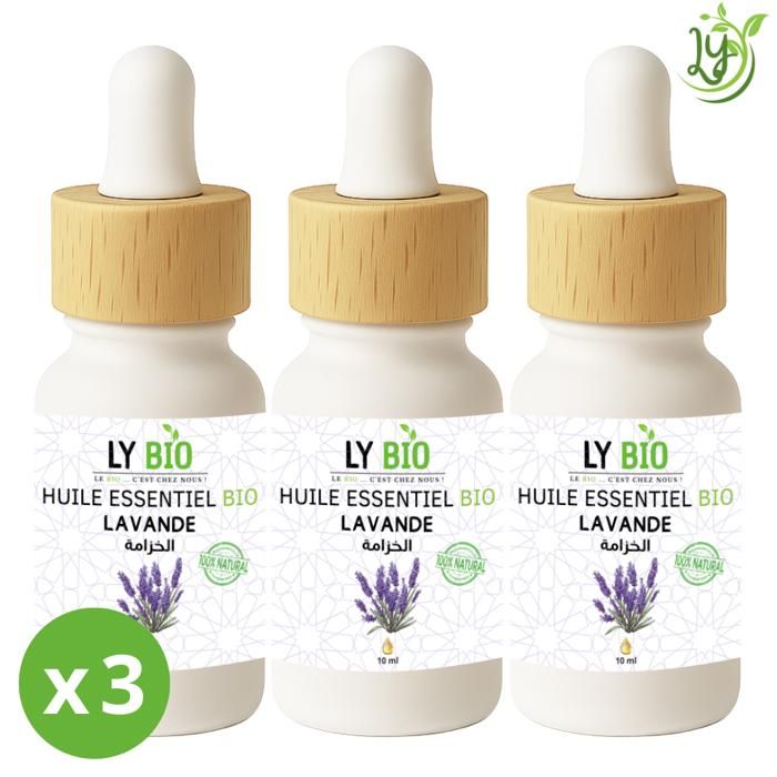 Huile essentielle - LYBIO - Lavande - 10ml - Lot de 3 - Antiseptique et apaisante