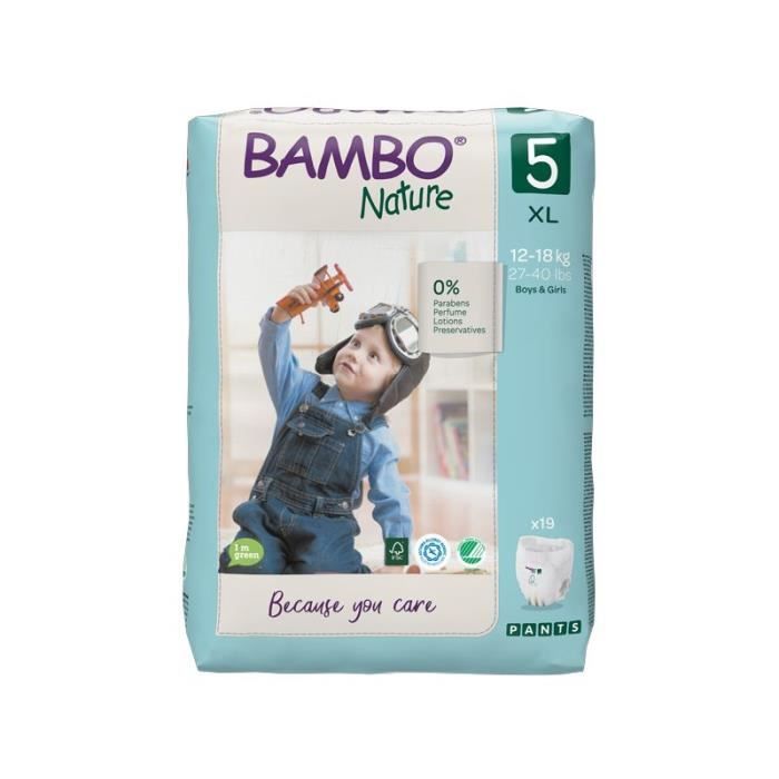 Bambo Nature Culottes d'Apprentissage Taille 5 12-18kg 19 unités