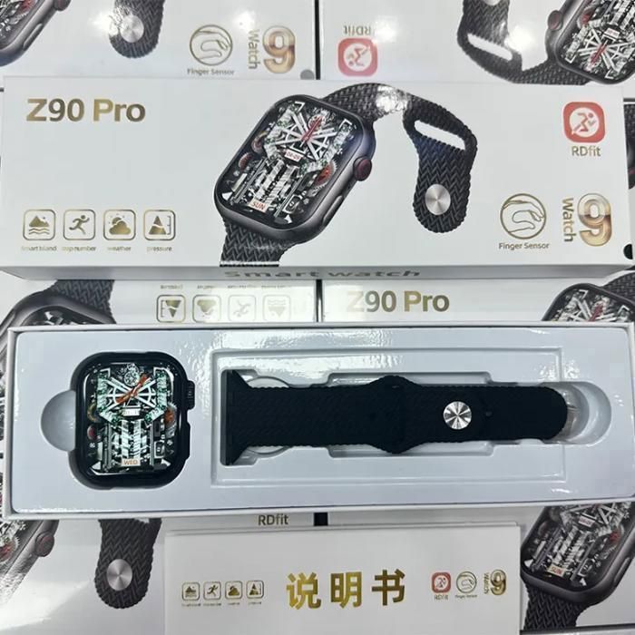 Montre connectée Z90 Pro avec écran carré de 2,1 pouces, paramètres d'appel Bluetooth, moniteur de fréquence cardiaque et de santé