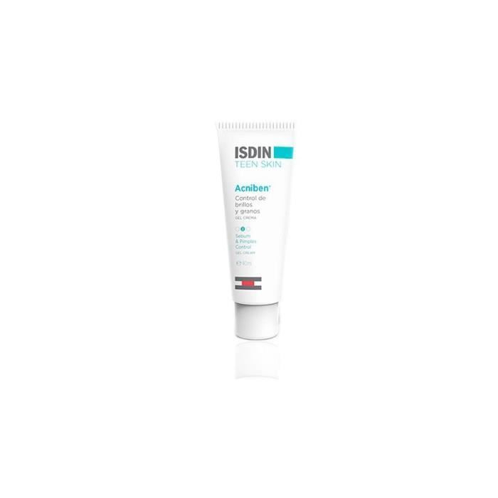 Gel Crème Equilibrante - ISDIN - Acniben - Réduit l'excès de sébum - Matifie la peau - Élimine les imperfections