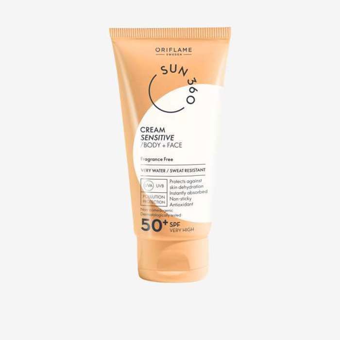 Écran Solaire pour la Peau Sensible du Corps et du Visage Sun 360 IP 50, 50 ml