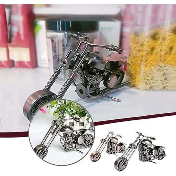 Décoration de moto de modèle, Bronze rétro classique fait main fer à repasser