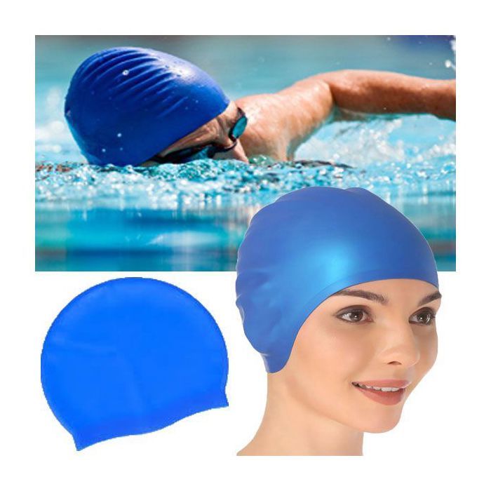 Bonnet de natation en silicone Imperméable Bonnet de Piscine & Sports Nautiques