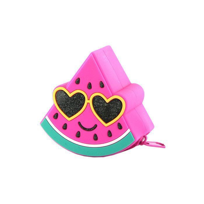 Porte-monnaie - Kawaii - Pastèque - Silicone - Rose - Mixte