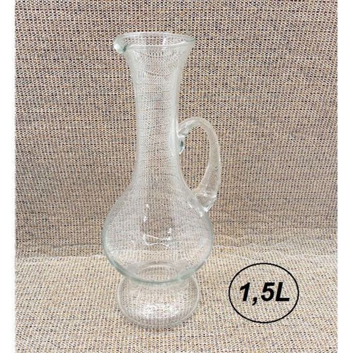 Carafe en verre classique pour toutes vos occasions, 1,5L
