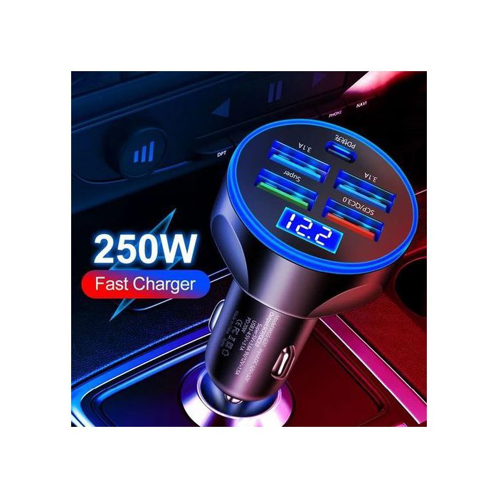 Charge Super Rapide de Voiture 250W QUICK Chargeur Adaptateur de téléphone ,