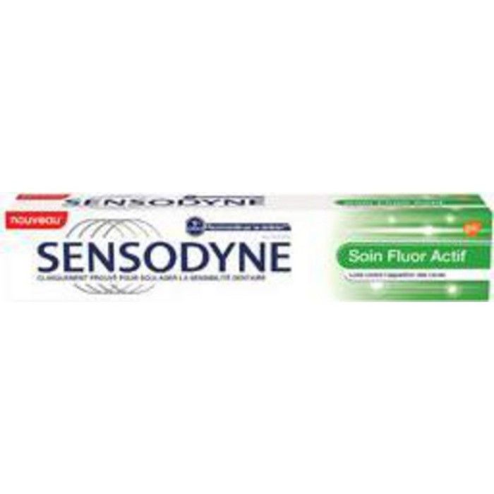 sensodyne dentifrice soin fluor actif 75ml