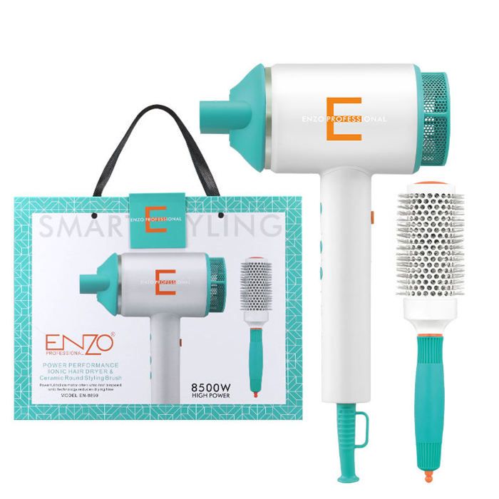 Sèche-cheveux - ENZO - EN-8899 - 8500W - 2 Niveaux - Cordon pivotant 360°