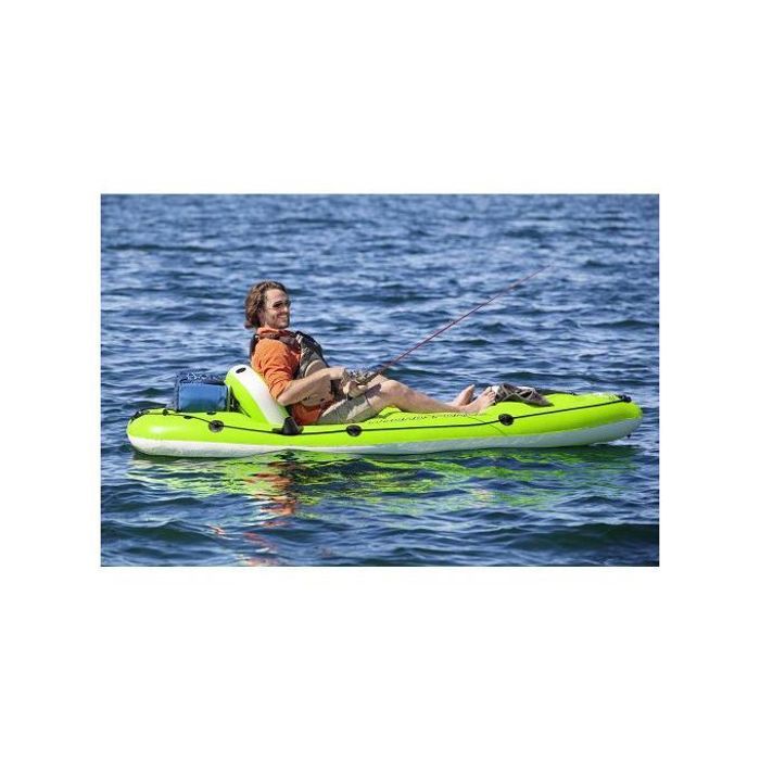 Kayak de Pêche Gonflable - Bestway - 2.70m - Ergonomique - Durable - 1 Place