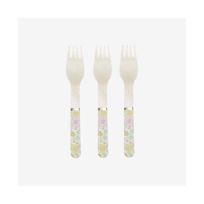 Fourchettes en bois shabby