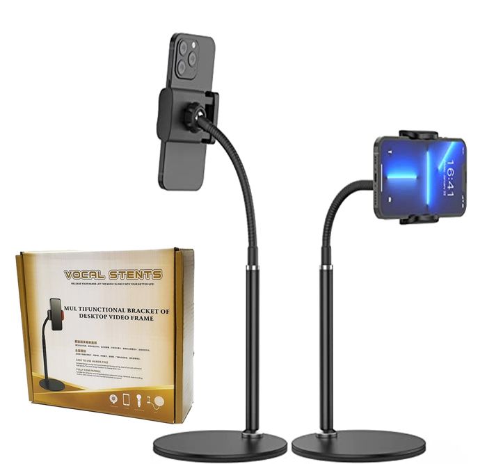 Support Téléphone - Multi - Réglable - Compatible avec iPhone et Samsung - Col de cygne - 360°