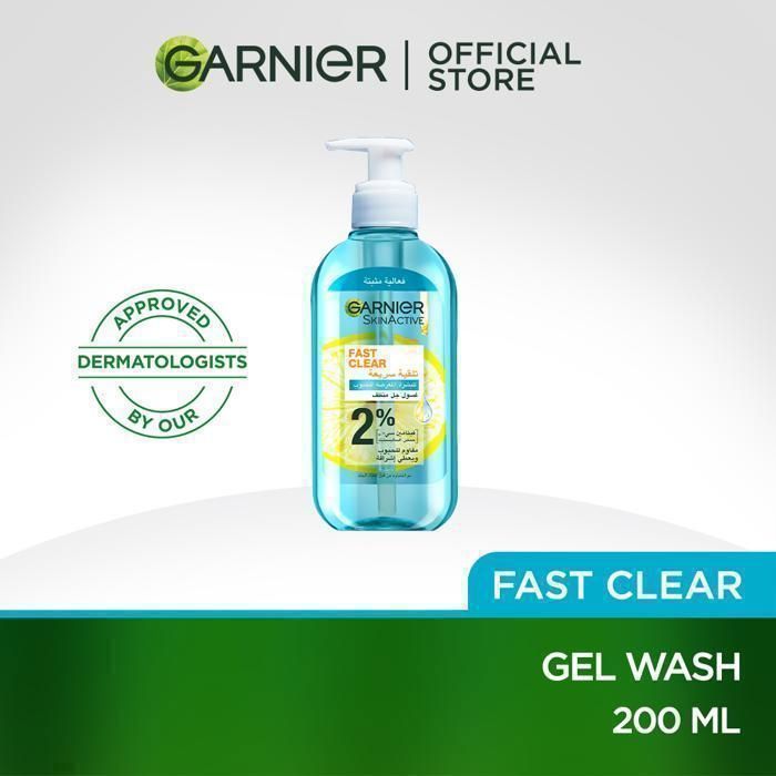 Gel nettoyant - Garnier - SkinActive Fast Clear - 200ml - Anti Acné - Peaux sensibles