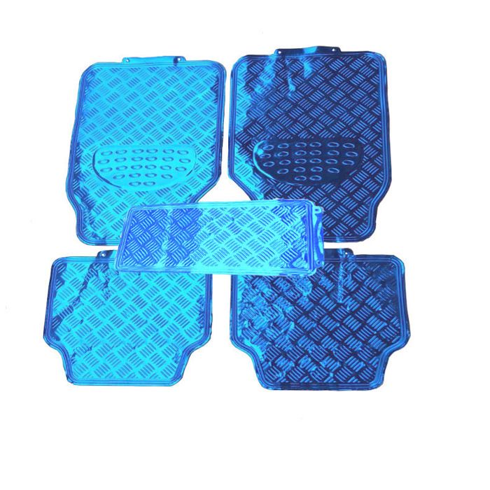 tapis de sol de voiture ensemble de 5 pièces film d'aluminium antidérapants imperméables universels pour toutes automobile