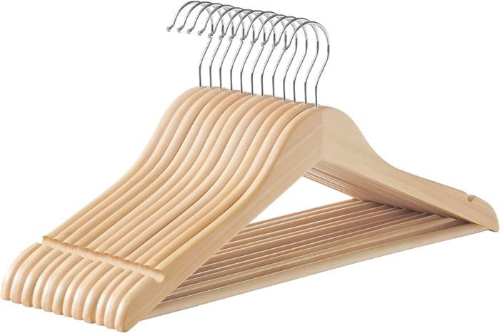 3 Cintres en Bois d'érable,Anti-dérapant de Haute Qualité