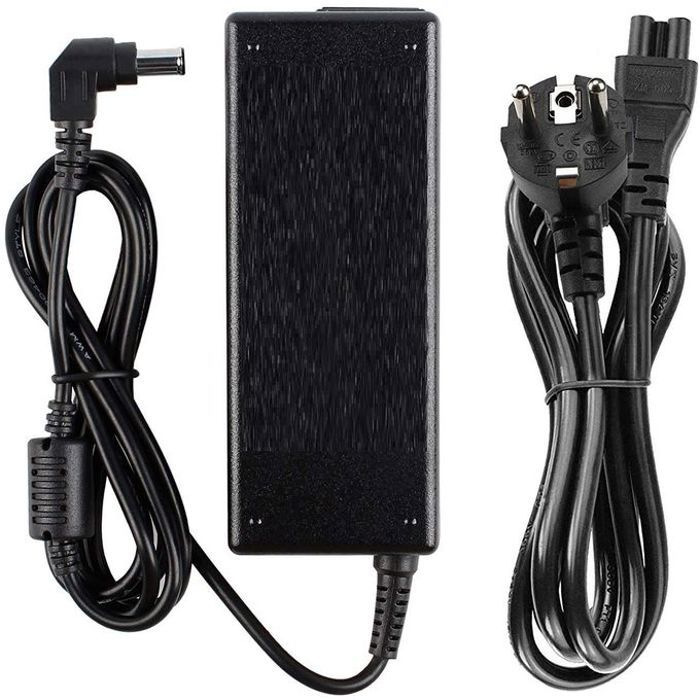 Chargeur Secteur 19.5V 4.7A 90W Remplacement pour Sony Vaio Connecteur: 6.5*4.4mm pour ordinateur portable