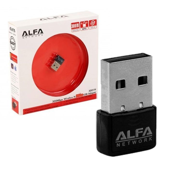 Alfa Network Wifi USB Adapter LAN Card 300 Mbps 3001 N