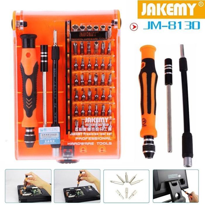 Jakemy JM-8130 45 en1 Jeu de tournevis précis professionnel Kit d'outils de réparation multifonctions