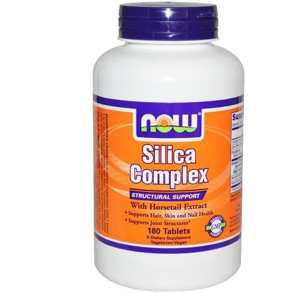 Now Foods, complexe de silice, 180 comprimés