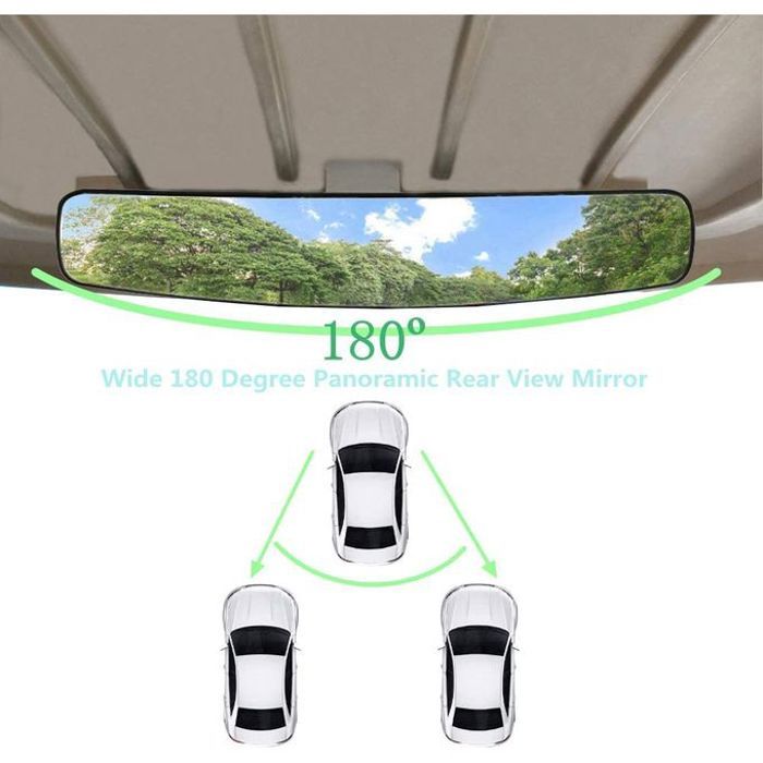 Miroir de voiture panoramique grand angle universel