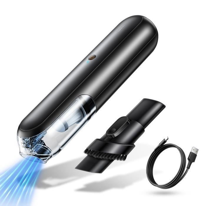 Aspirateur à Main sans Fil Baseus - 4000Pa - 2000mAh Batterie - Filtre HEPA - Noir