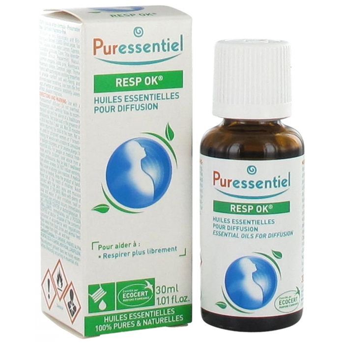 Puressentiel Diffusion Mélange Huiles Essentielles Diffuse Resp'OK® 30ml