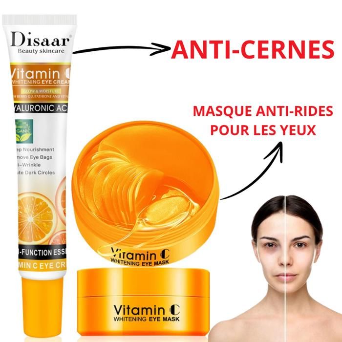 Traitement des cernes (Anti-cernes + Masque anti-rides pour les yeux)