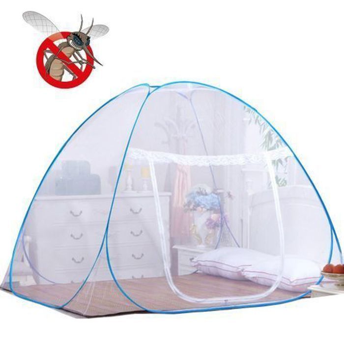 Moustiquaire - Haute Qualité - 180x200x150 CM - Pliable - Anti-moustiques - Double porte avec zip