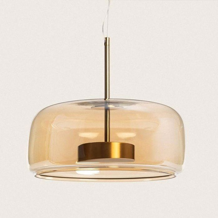 Suspension LED - NERBE - AMBER 12W - Design futuriste - Économie d'énergie - Installation flexible