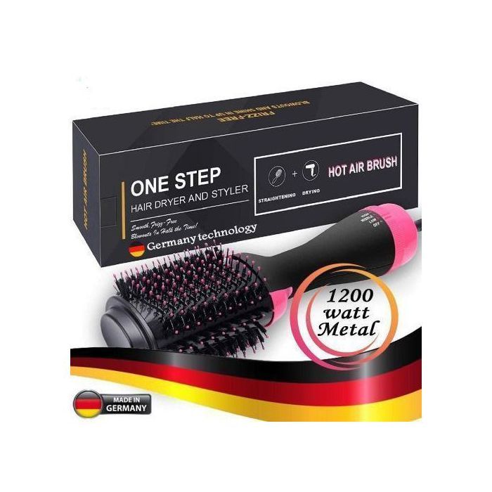 Brosse Soufflante à Air Chaud Multifonction,Sèche-Cheveux,Lisseur,Peigne Technologie Germany