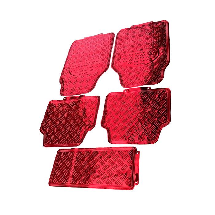 tapis de sol de voiture ensemble de 5 pièces film d'aluminium antidérapants imperméables universels pour toutes automobile