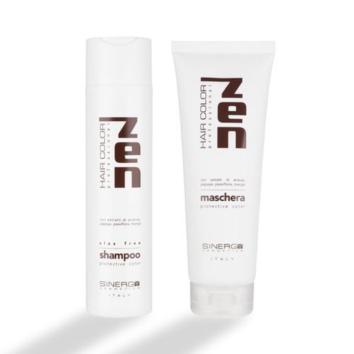 Sinergy Cosmetics Zen shampoing et masque sans sulfate protecteur de couleur 250 ml