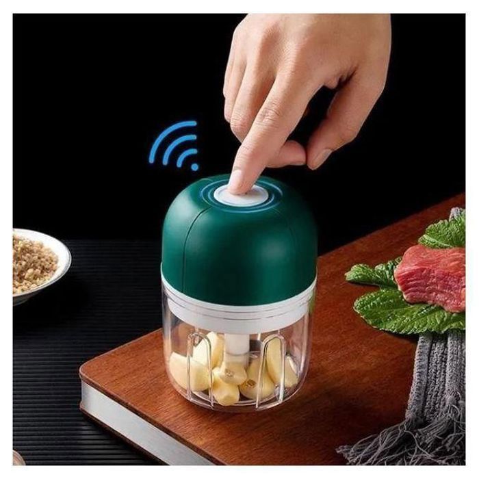 Mini Hachoir à Aliments Electrique - Sans Fil USB, couleur aliatoire