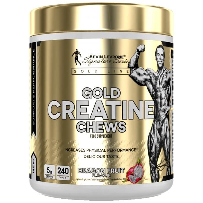 Gold Creatine Chews 240 Tabs Dragon Fruit - Force, Récupération & Muscle