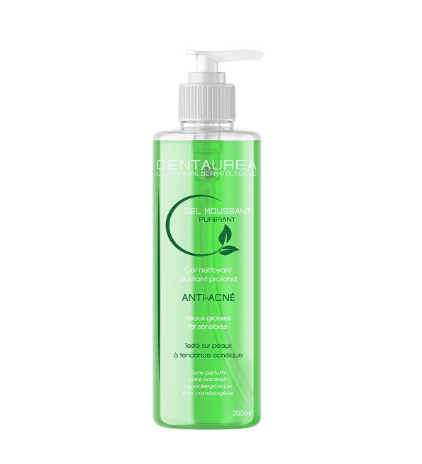 Centaurea Gel Moussant Purifiant Anti Acne 200ml