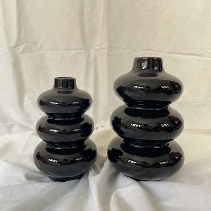 Vases décoratifs - GENERIC - Donut - Céramique - Noir - Style classique intemporel