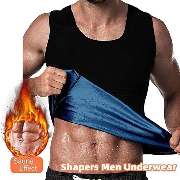 Sous-vêtement - GENERIC - Chemise d'entraînement - Perte de poids - Compression - Noir