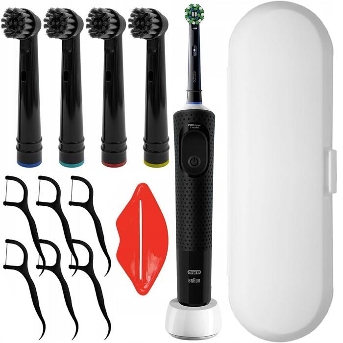 Elektrisk tandborste - Oral B - Vitality PRO D103 - 3 lägen - 4 borsthuvuden - fodral - batteritid 10 dagar