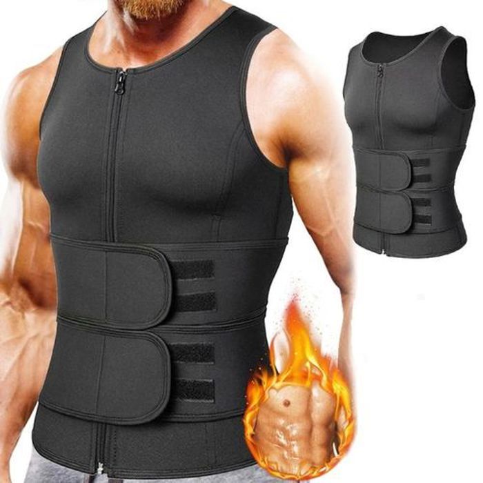 Gilet de Sudation - Non spécifié - Minceur Homme - Néoprène - Respirant - Réglable