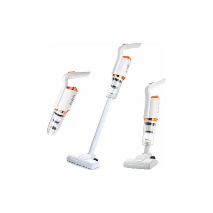 Aspirateur sans fil rechargeable 3-en-1 – Puissant, léger et portable pour maison et voiture